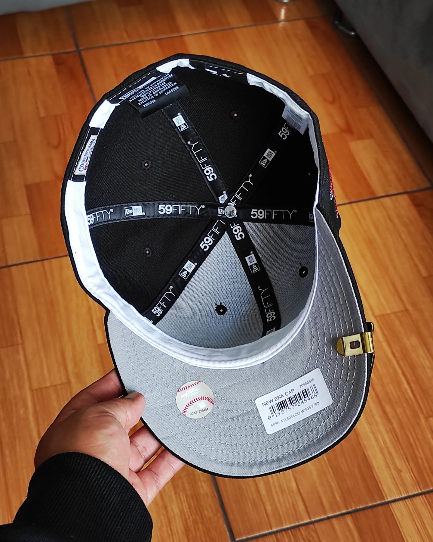 New Era Atlanta Braves World Series 1995 âš¡ Black Edition 59Fifty Fitted Hat