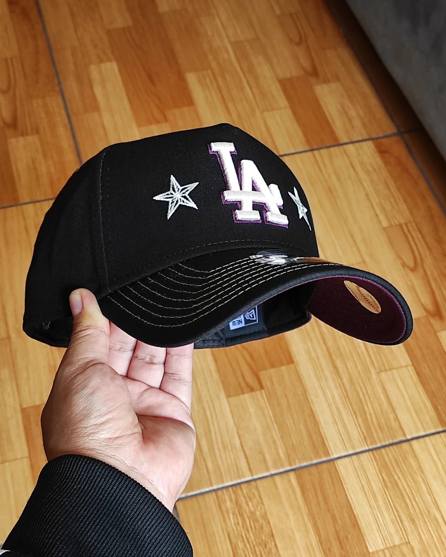 New Era Los Angeles Dodgers Star ✨ black/purple 9 FORTY A-FRAME