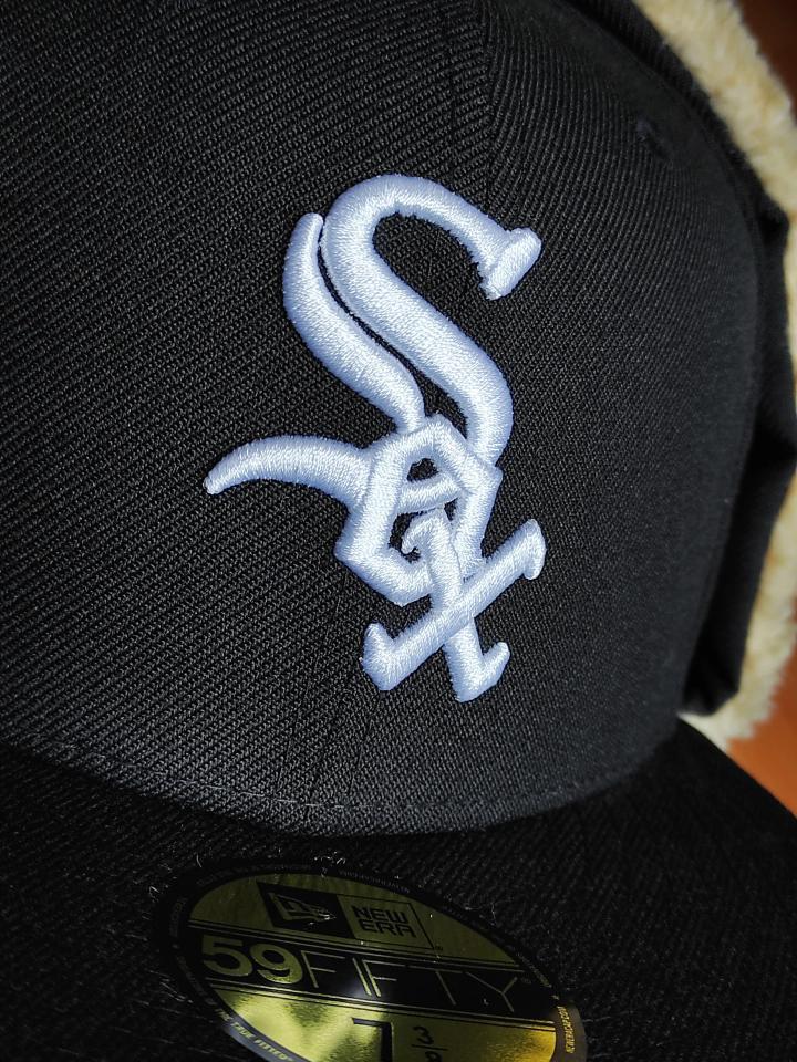 Chicago White Sox 05 WS Dogear New Era 59Fifty Fitted - Black, White, Gray