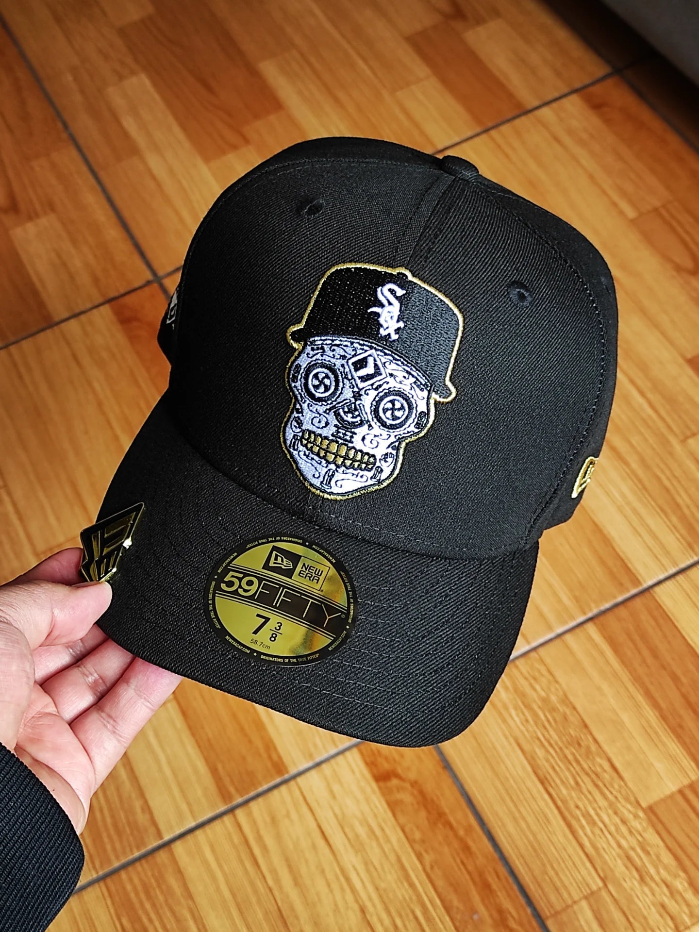 New Era Chicago White Sox Skull Prime Comiskey Park Edition 59Fifty Fitted Hat