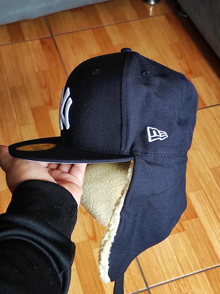 New York Yankees 96 World Series Dogear New Era 59Fifty Fitted - Navy, White, Gray