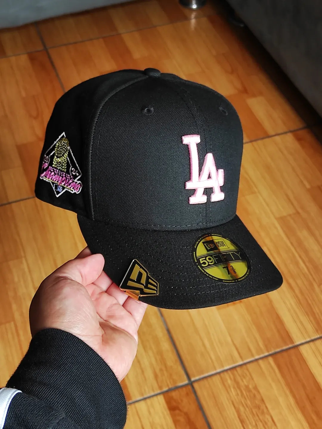 New Era Los Angeles Dodgers world series champions 2024 black pink 59fifty