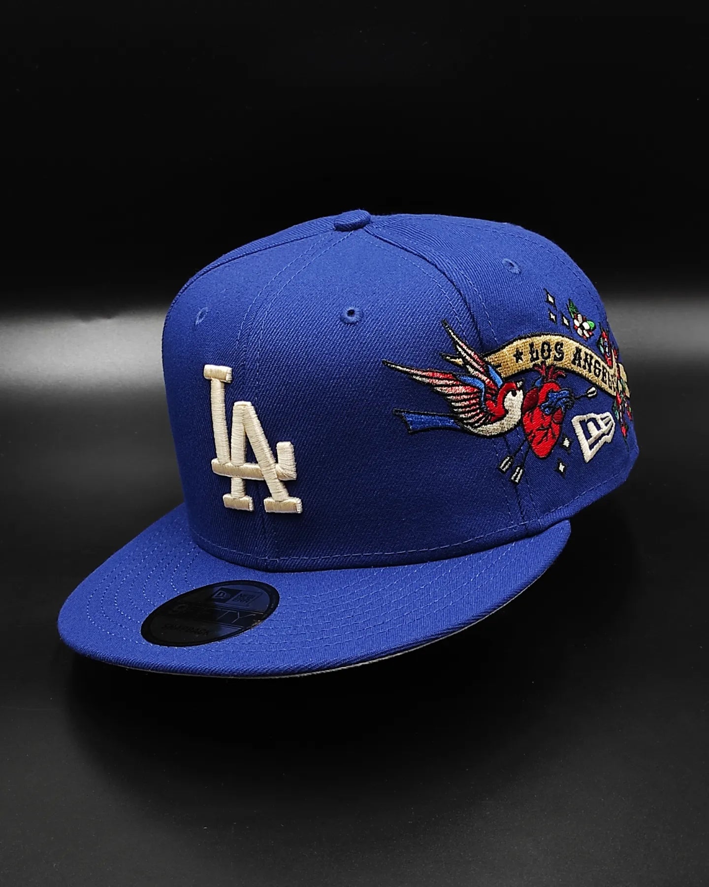 Los Angeles Dodgers Gray Bottom City Art Side Patch New Era 9Fifty Snapback - Royal Blue