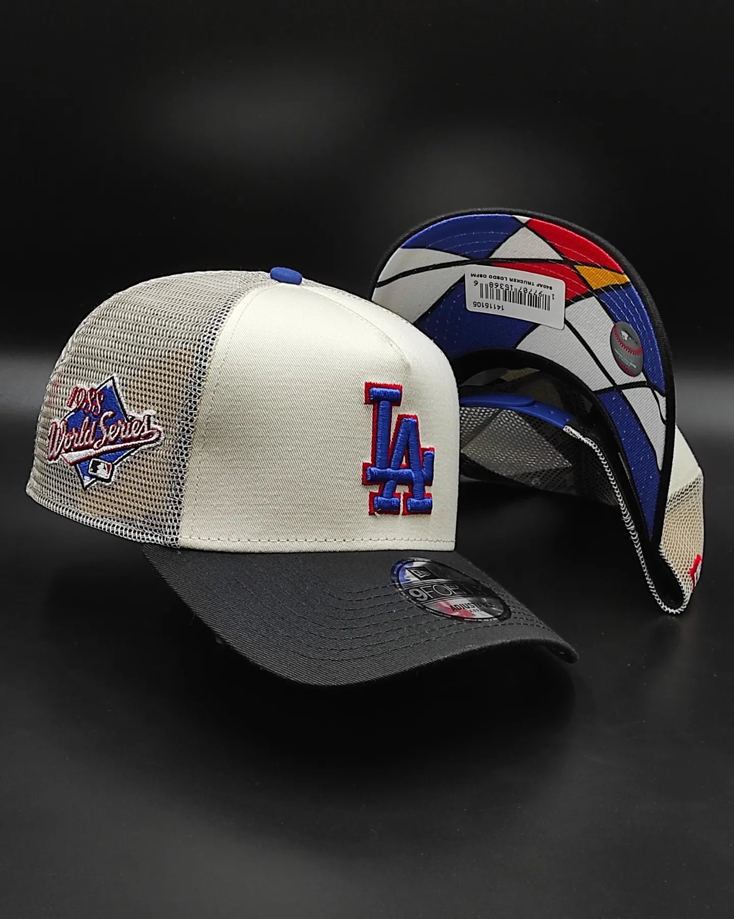 New Era Los Angeles Dodgers Forty A-FRAME Trucker Snapback