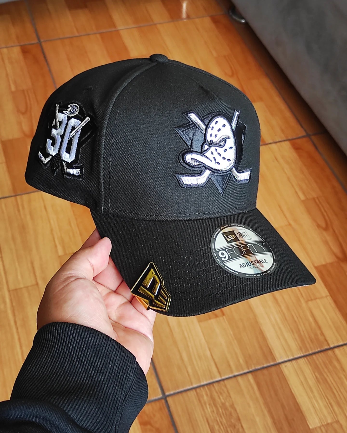 New Era Anaheim Ducks 30th aniversario black prime 9FORTY A-FRAME
