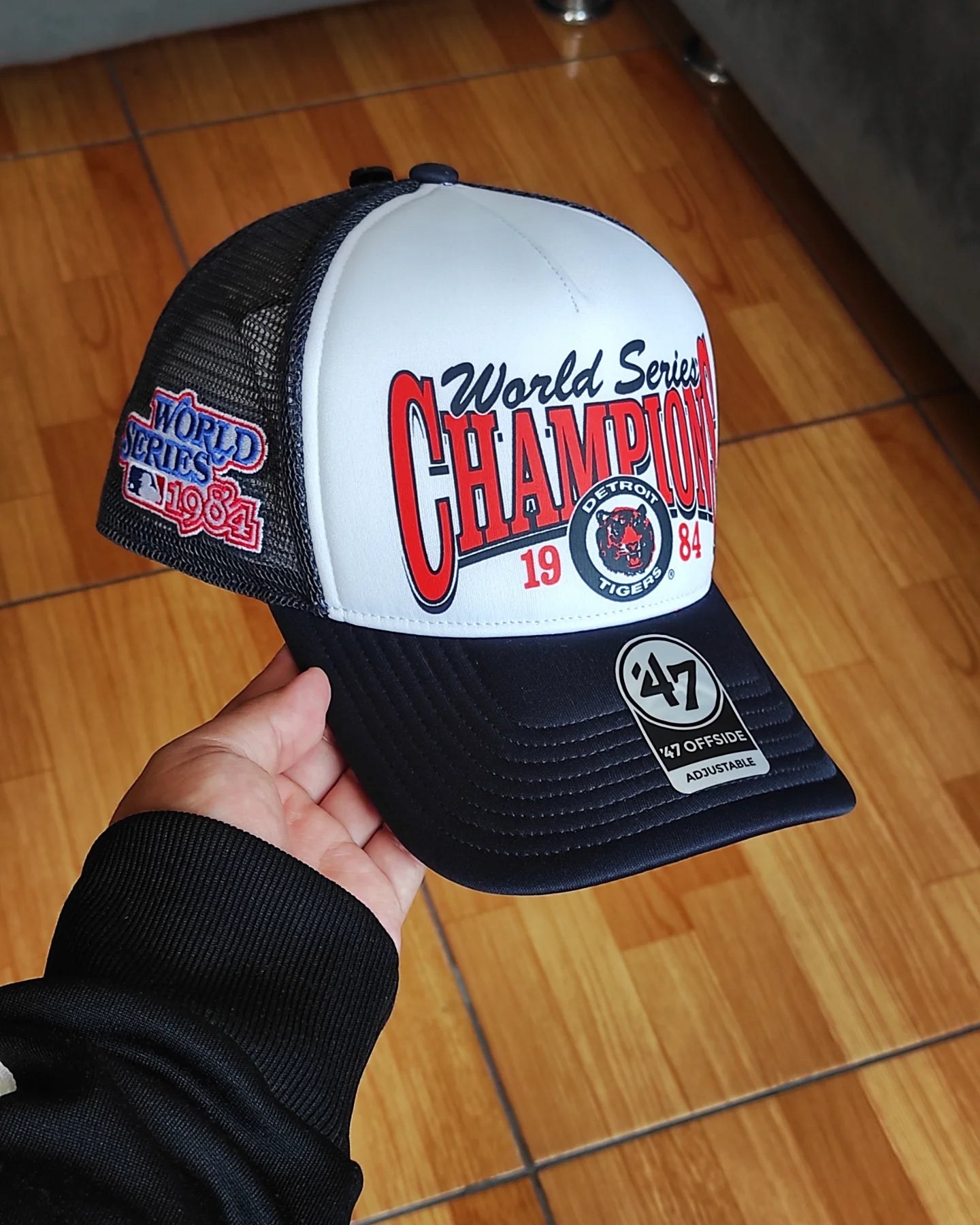 47Brand Detroit Tigers world series Navy foam Trucker Snapback