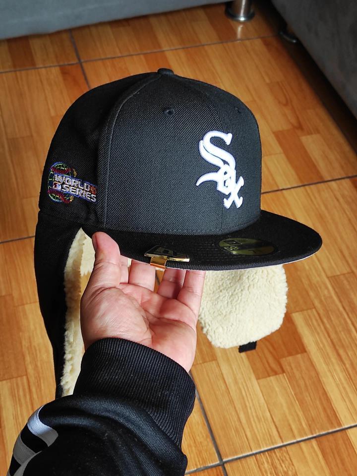 Chicago White Sox 05 WS Dogear New Era 59Fifty Fitted - Black, White, Gray