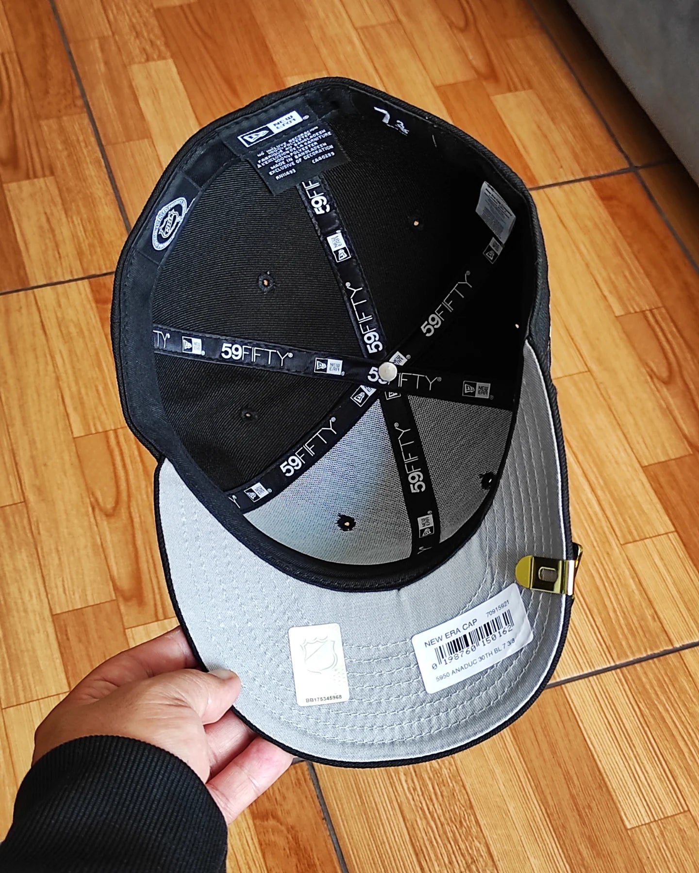 New Era Anaheim Ducks 30th Anniversary Black Prime Edition 59Fifty Fitted Hatp