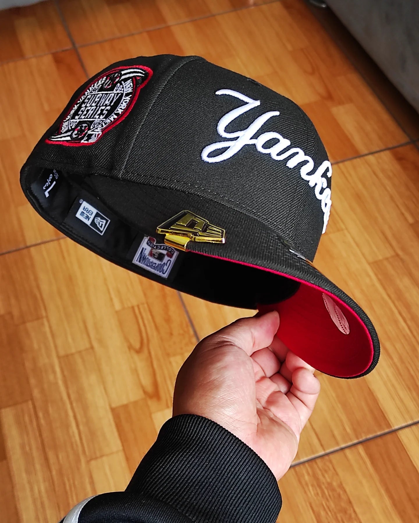 New Era New York Yankees Subway Series 2009 Black and Red Edition 59Fifty Fitted Hat