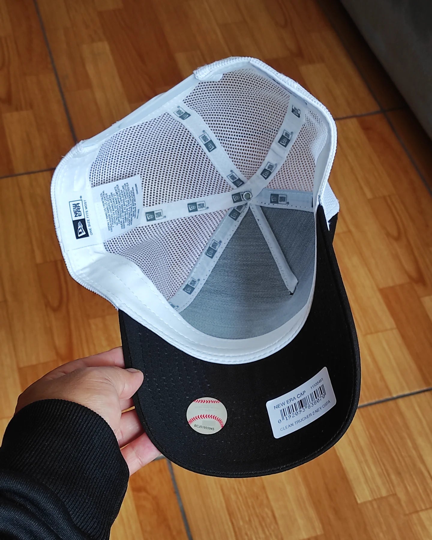 New Era Los New York Yankees black white Trucker a-frame
