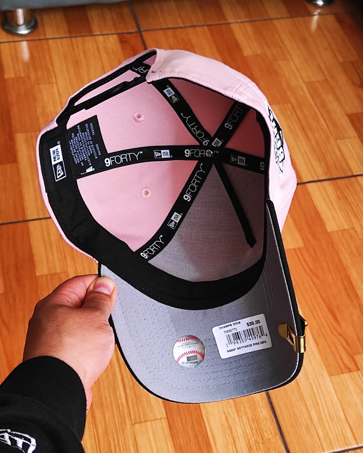 New Era New York Yankees black pink 9 forty A-FRAME