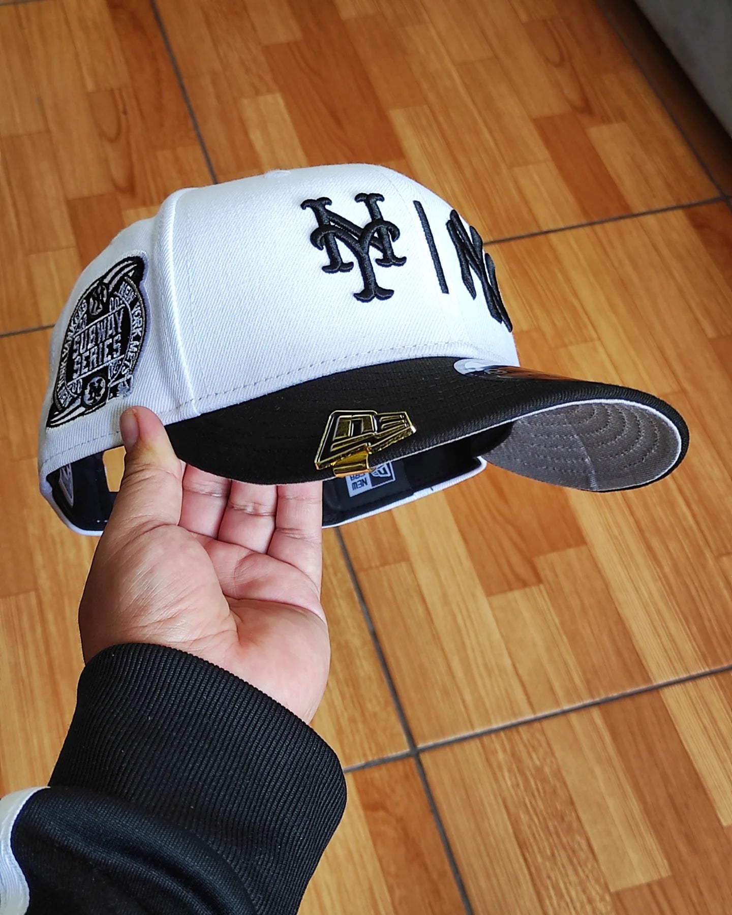 New Era New York Yankees vs Mets Subway Series black and White 9 FIFTY Snapback