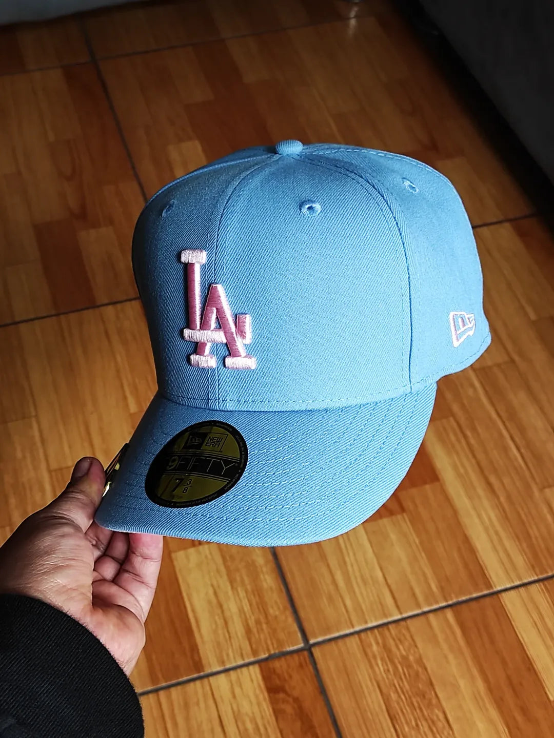 New Era Los Angeles Dodgers world series champions 2024 sky pink 59fifty