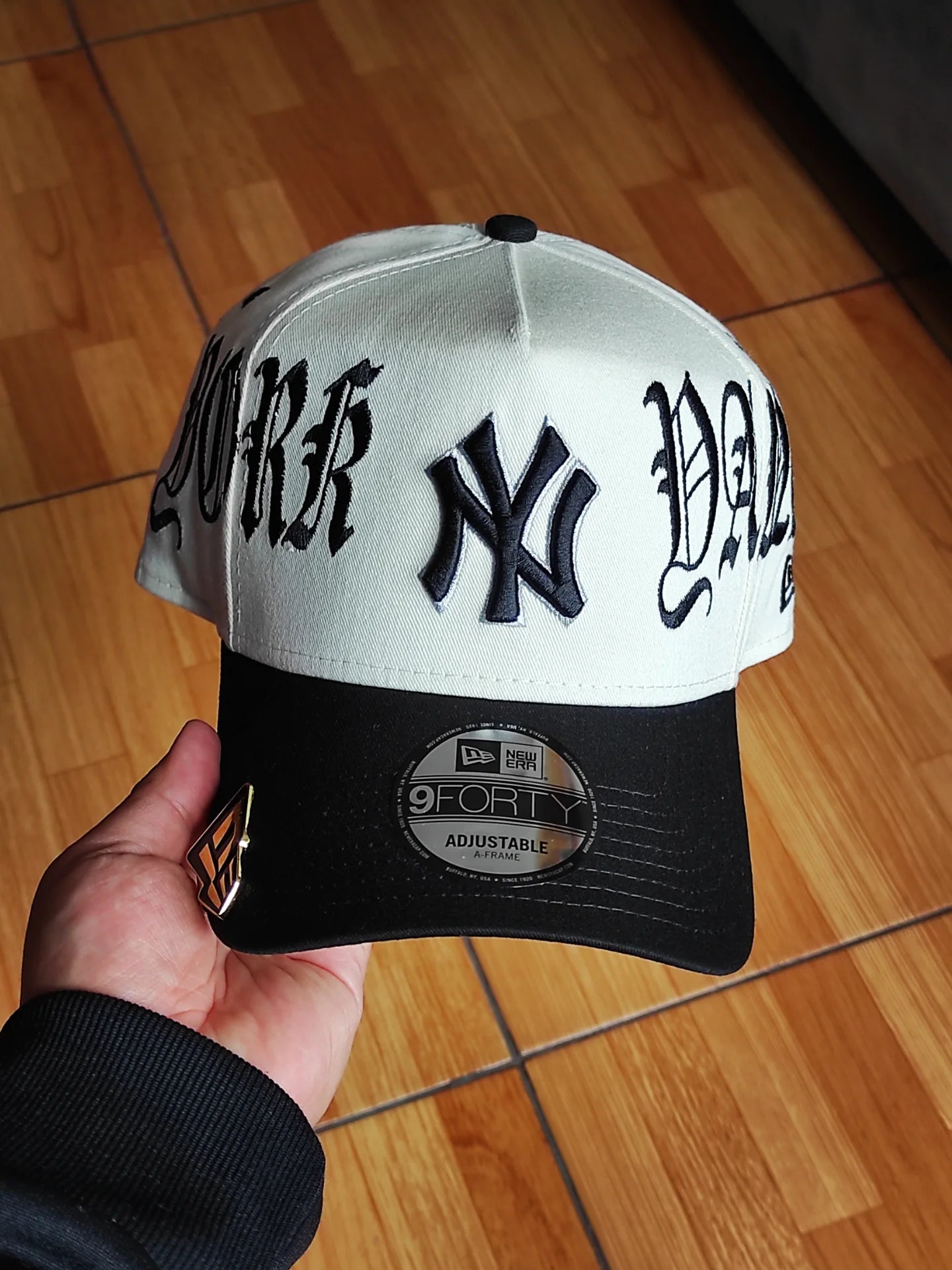 New Era New York Yankees gótica Chrome black Two tone 9FORTY A-FRAME