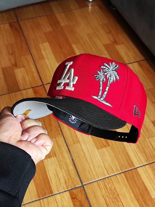 New Era Los Angeles Dodgers palm 🌴two Tone red black 9FIFTY snapback