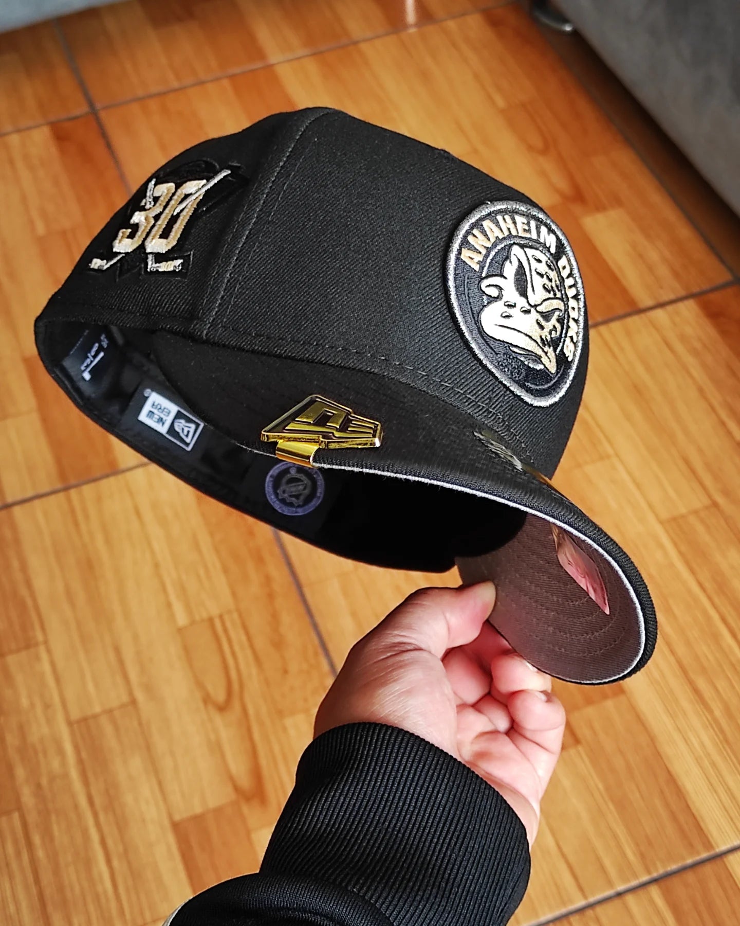 New Era Anaheim Ducks 30th Anniversary Black Prime Edition 59Fifty Fitted Hatp