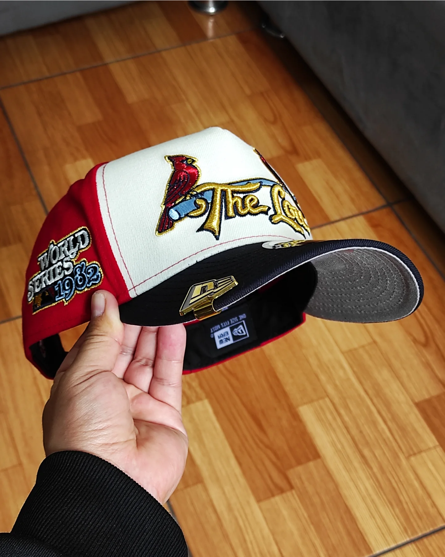 Red St. Louis Cardinals Navy 1982 World Series ñ New Era 9Fifty A-Frame Snapback