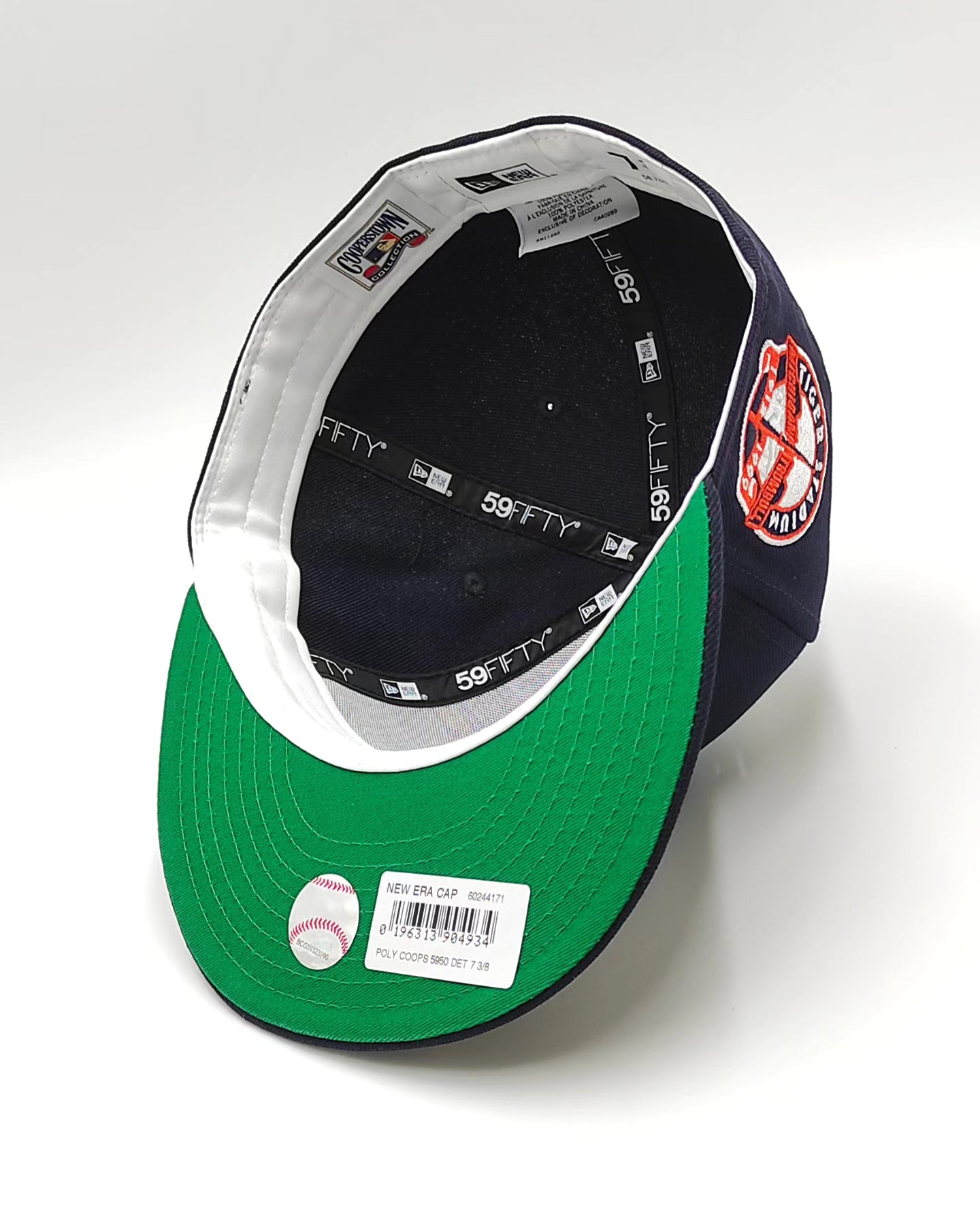 New Era Detroit tigers stadium patch navy throwback edition 59fifty fitted cap