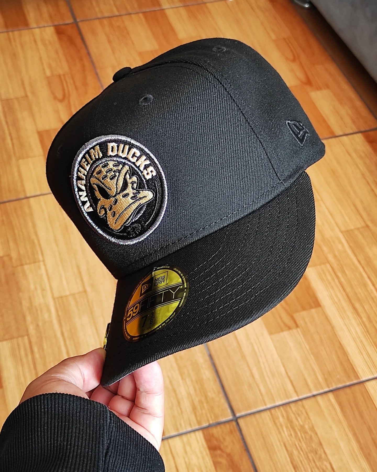 New Era Anaheim Ducks 30th Anniversary Black Prime Edition 59Fifty Fitted Hatp