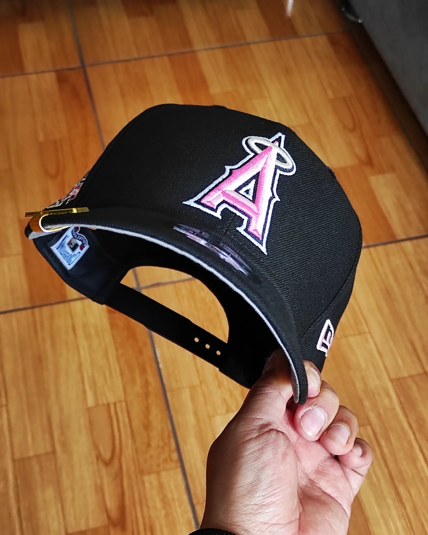 New Era Anaheim Angels 50th aniversario black pink 9fifty Snapback