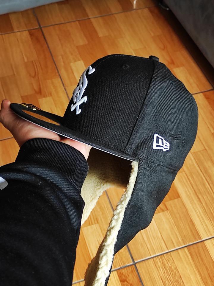 Chicago White Sox 05 WS Dogear New Era 59Fifty Fitted - Black, White, Gray