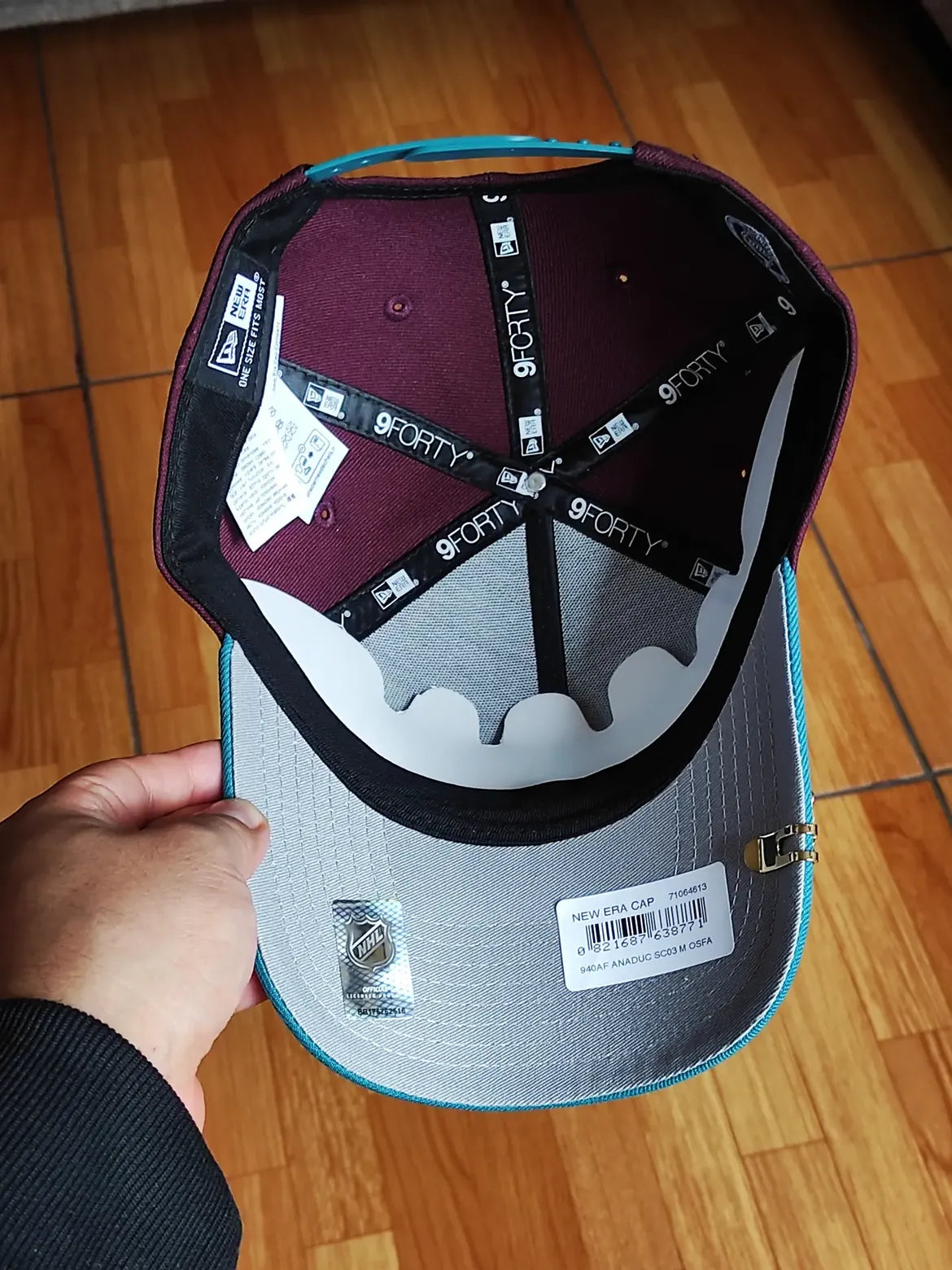 New Era Anaheim Ducks Stanley Cup 2003 Maroon Two Tone Edition 9Forty A Frame Snapback Hat