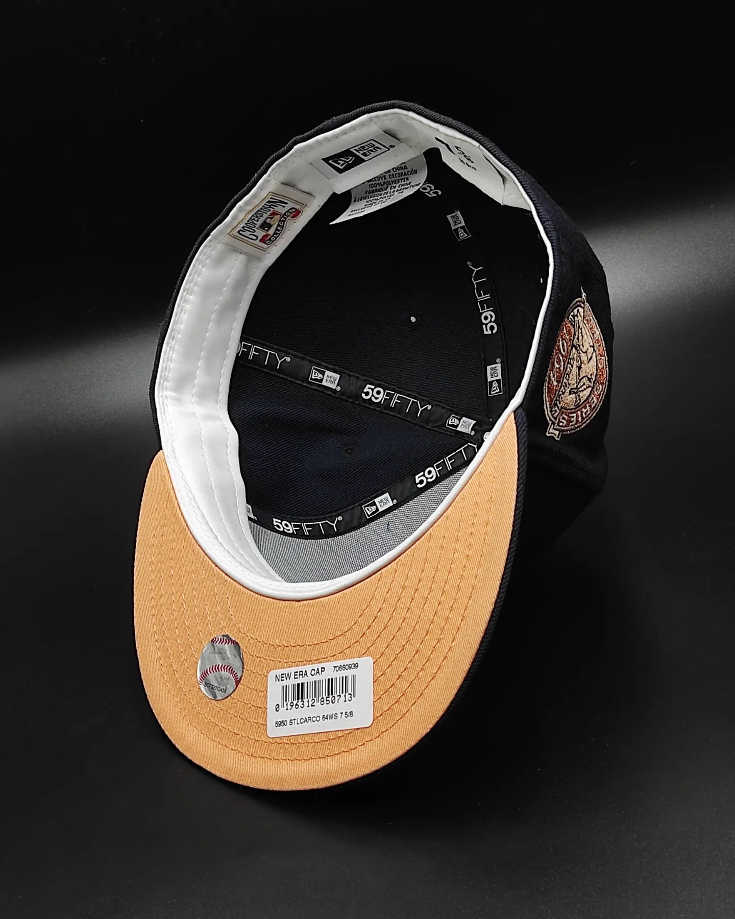 New Era st. louis cardinals world series 1967 navy peach edition 59fifty fitted cap