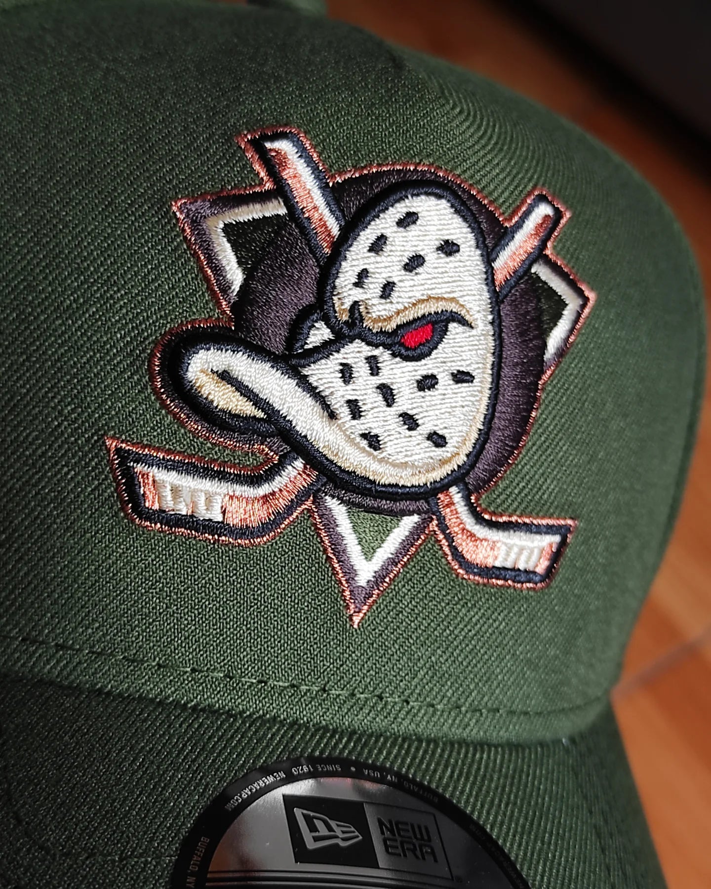 New Era Anaheim Ducks 30th Anniversary Horror Pack🔪 Green Edition 9Forty A Frame Snapback Hat