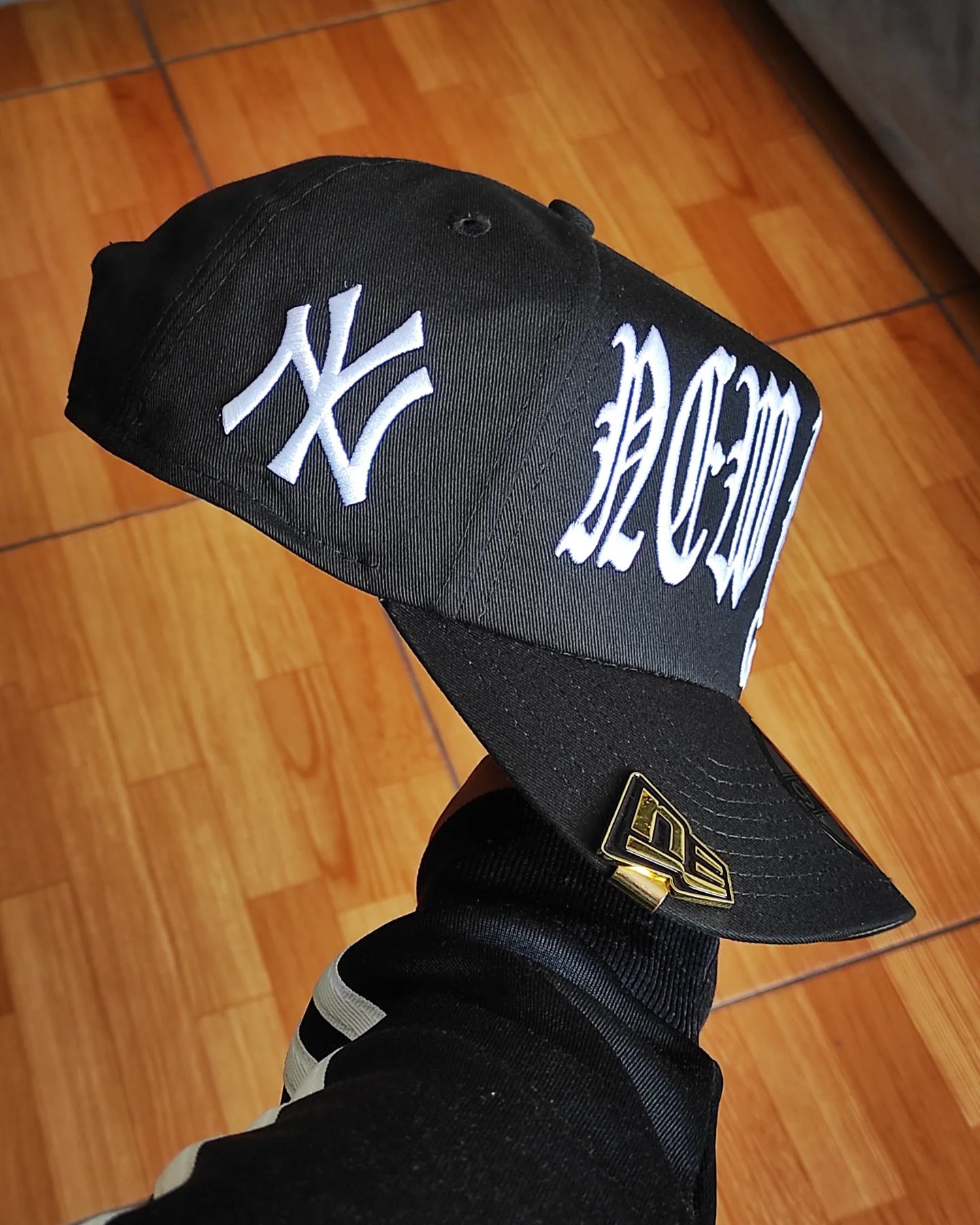 New York Yankees ' Gothic ' 9FORTY A-Frame Snapback