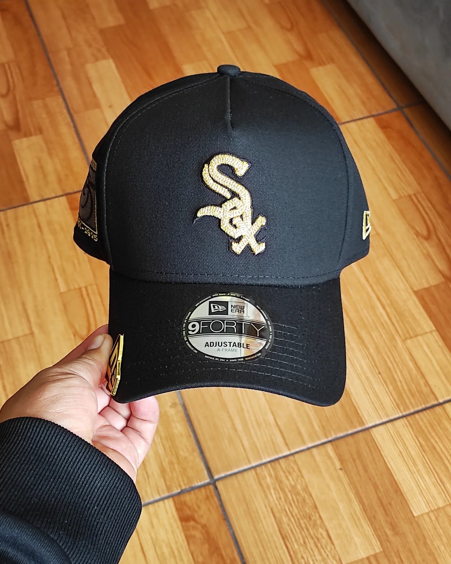 New Era White Sox ✨luxury black 9FORTY A-FRAME