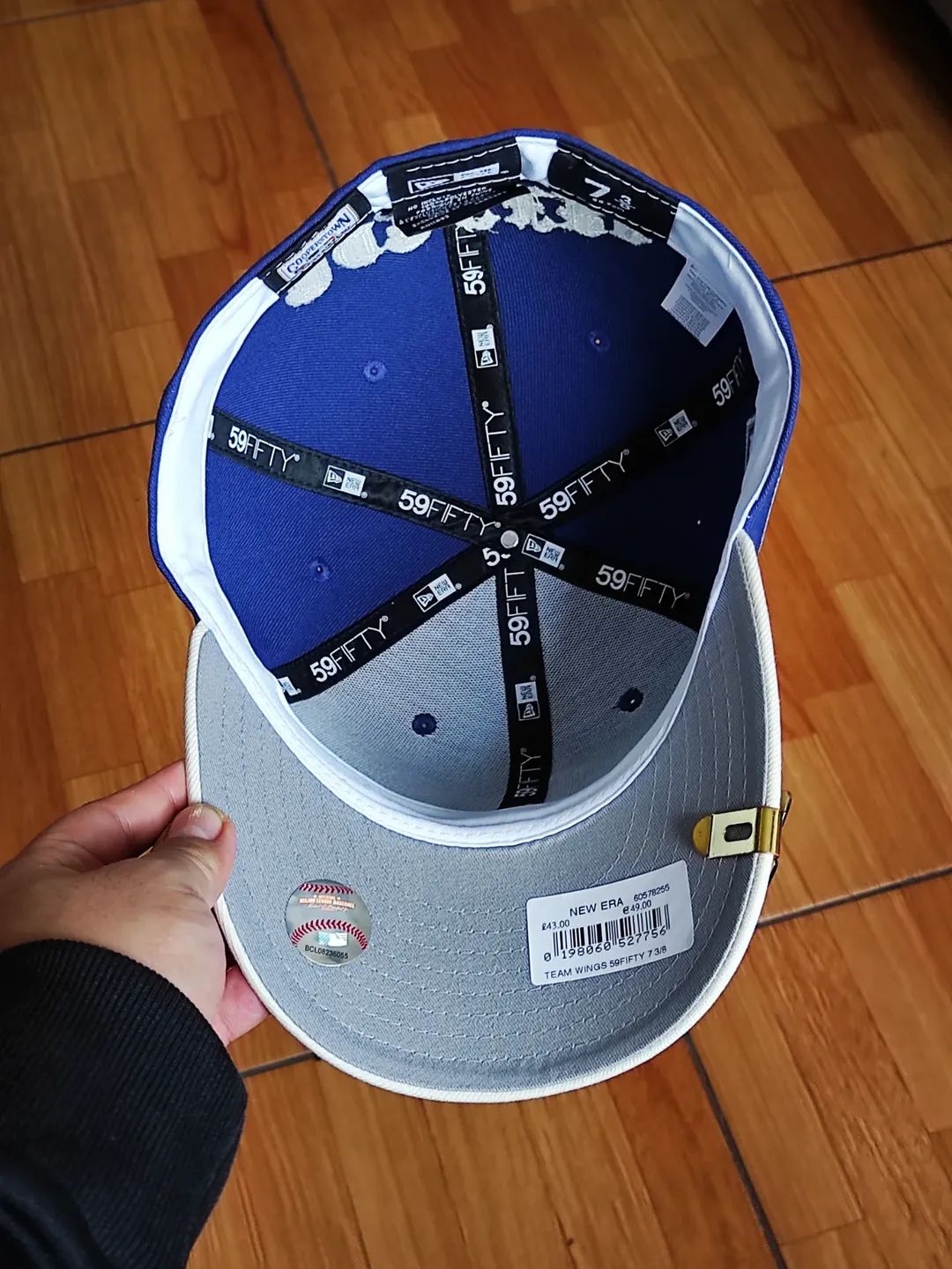 LA Dodgers MLB Team Wings 59FIFTY Fitted Cap Navy