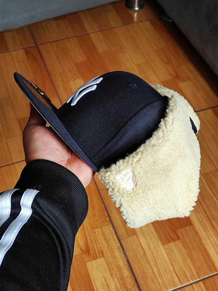 New York Yankees 96 World Series Dogear New Era 59Fifty Fitted - Navy, White, Gray