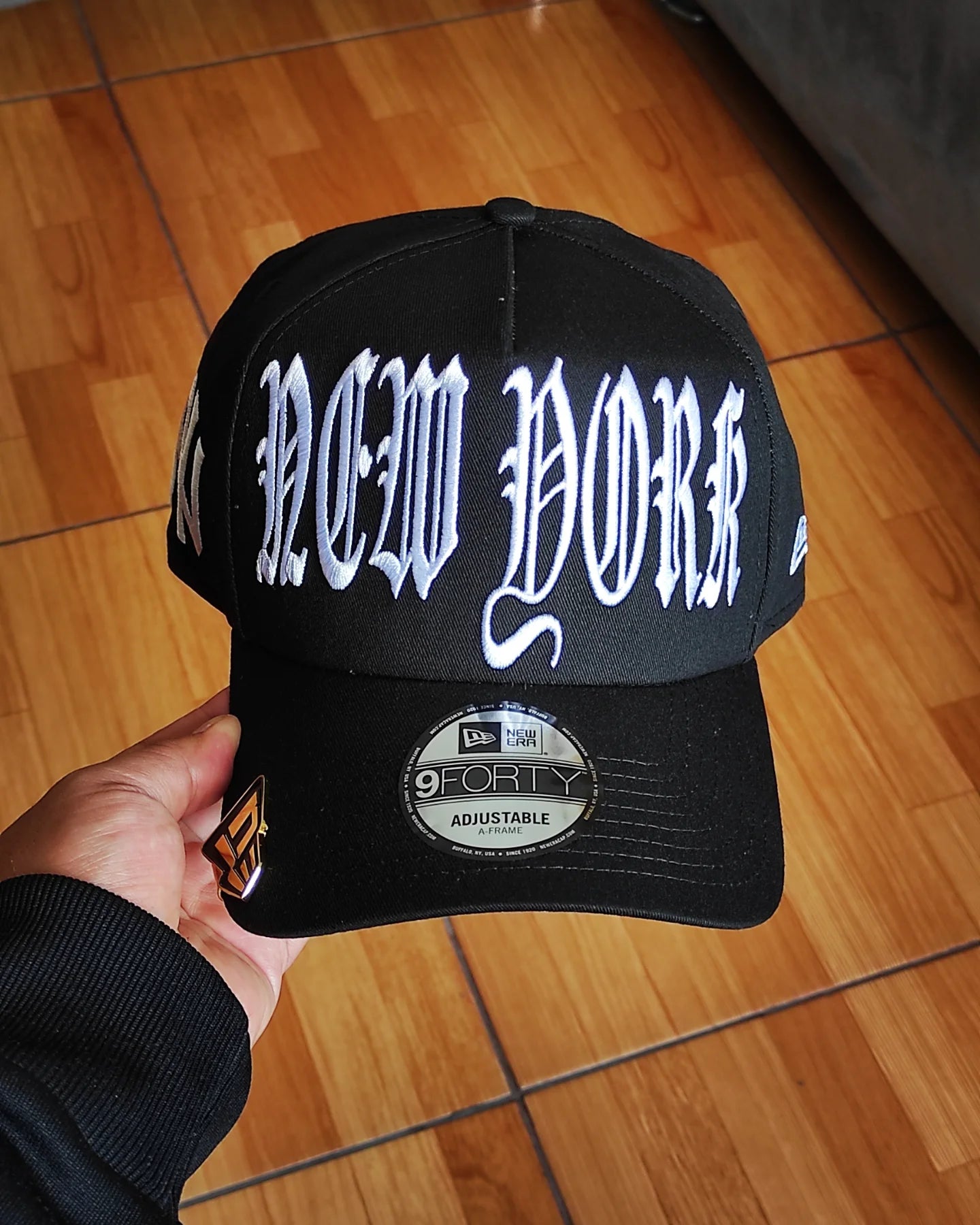 New York Yankees ' Gothic ' 9FORTY A-Frame Snapback