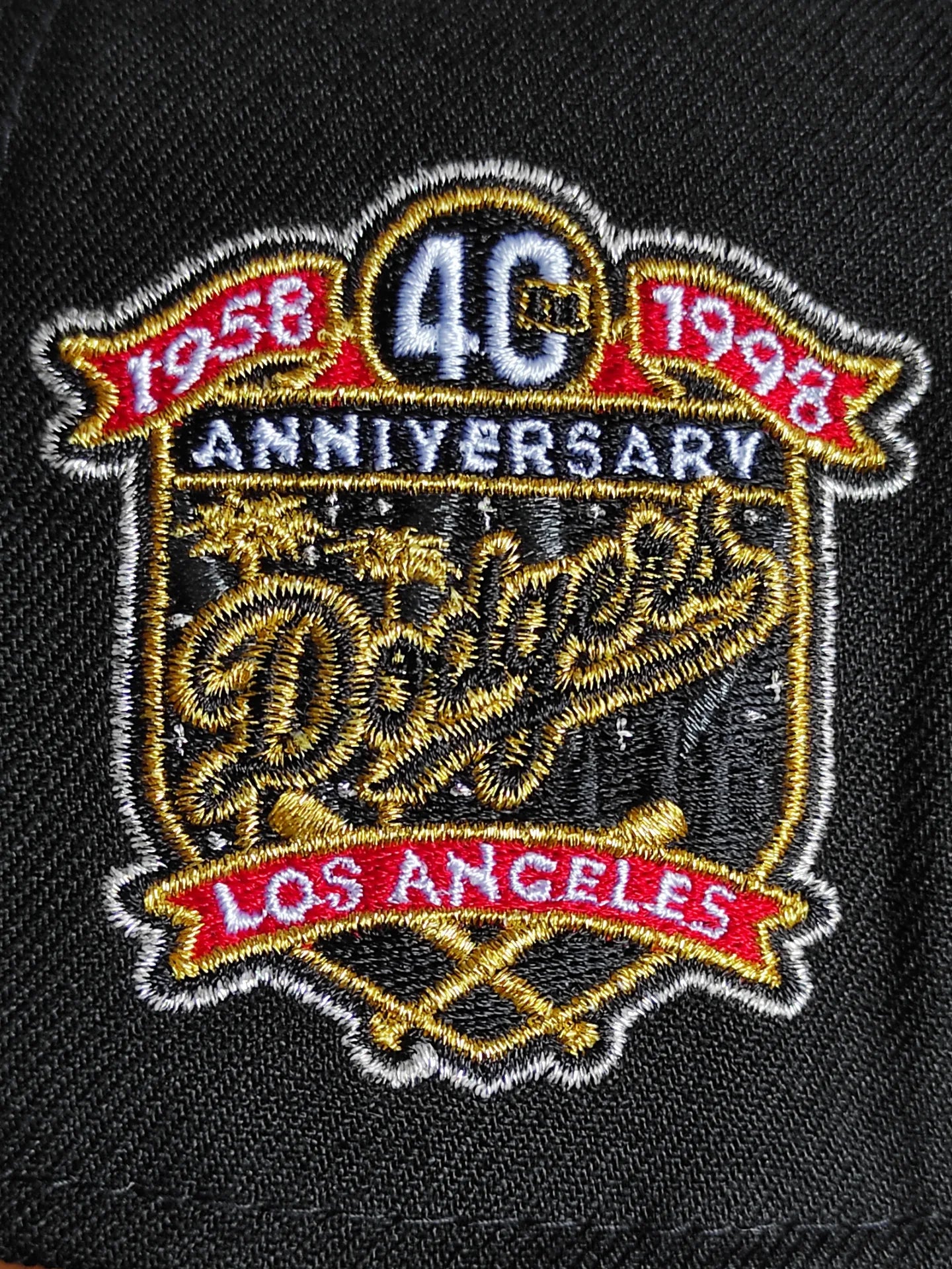 New Era Los Angeles Dodgers 40th Anniversary Black Crows Edition 59Fifty Fitted Hat