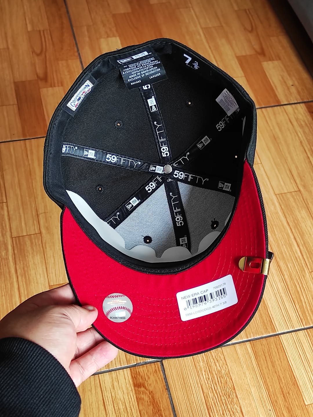 New Era Los Angeles Dodgers 40th Anniversary Black Out Red Edition 59Fifty Fitted Hat