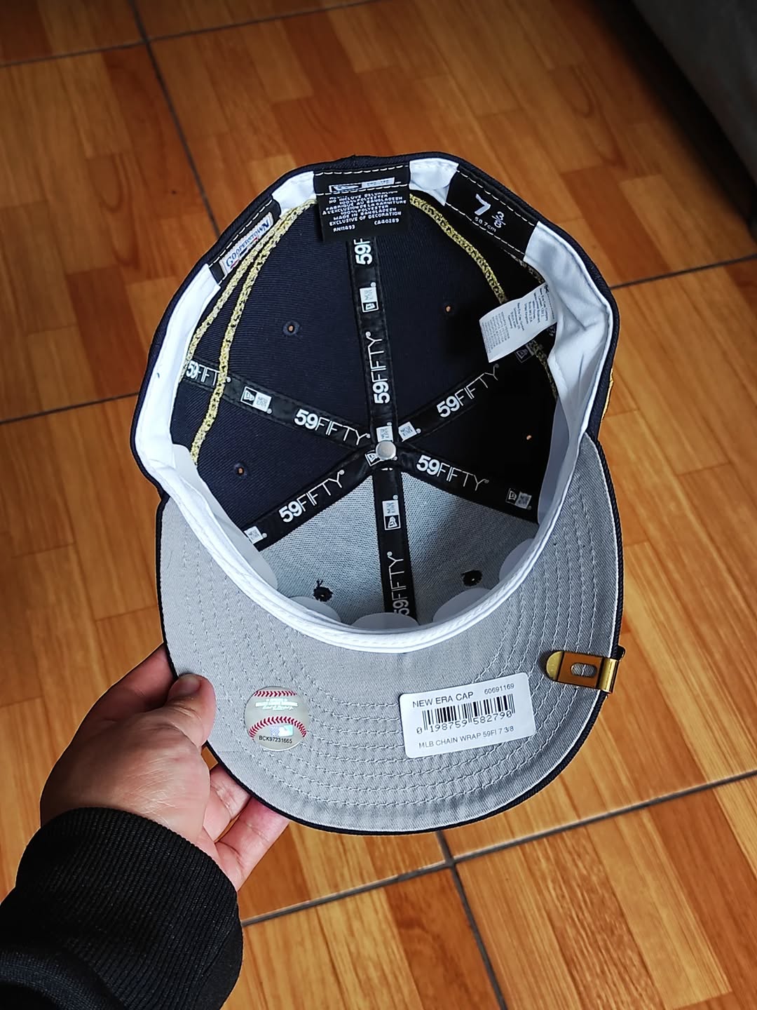 New Era New York Yankees chain✨️ wrap Navy 59FIFTY Fitted