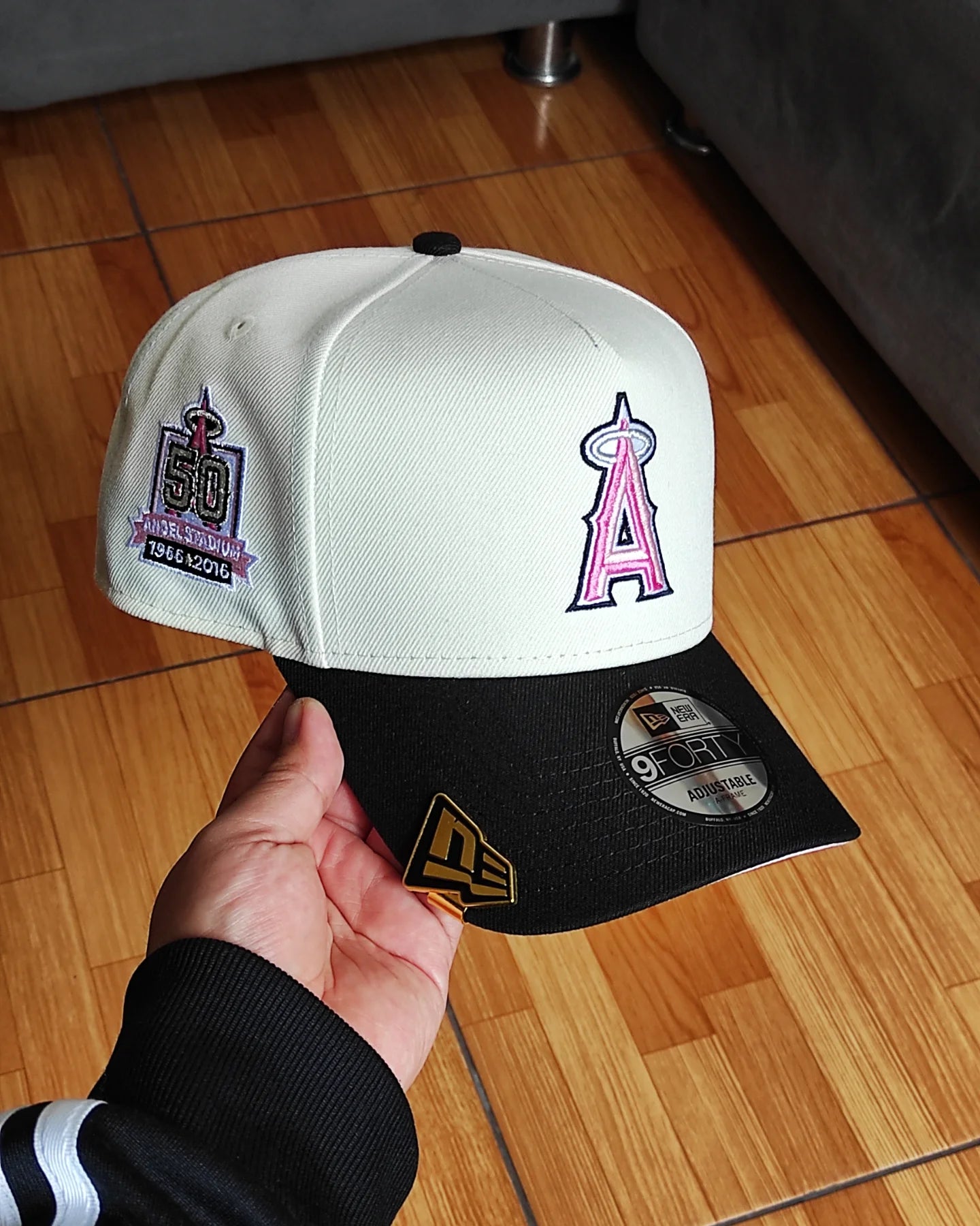 New Era Anaheim Angels 50 TH aniversario Chrome black 9FORTY A-FRAME