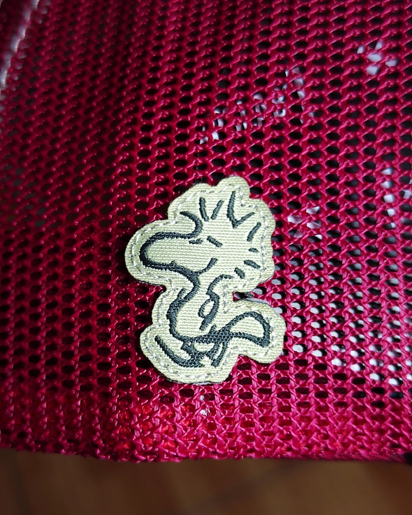 CAPSLAB peanuts Snoopy white red green trucker snapback hat