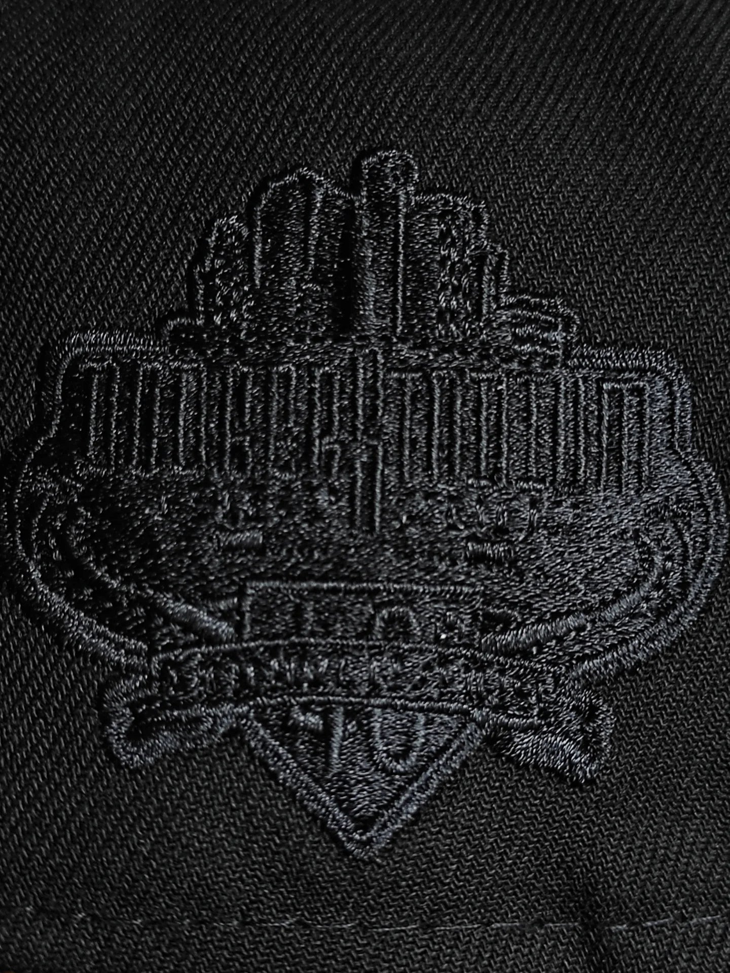 New Era Los Angeles Dodgers 40th Stadium Anniversary Blackout Red Fire Edition 59Fifty Fitted Hat