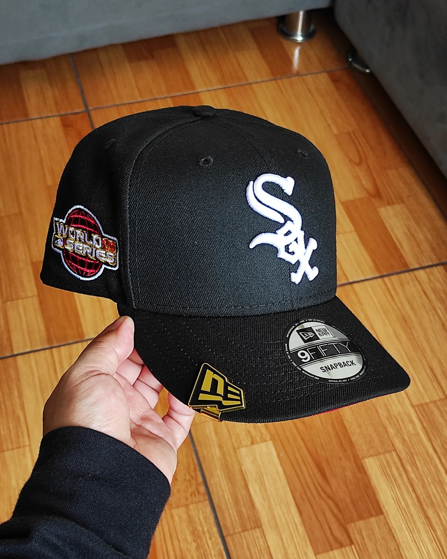 New Era Chicago White Sox world series black red 9 FIFTY Snapback