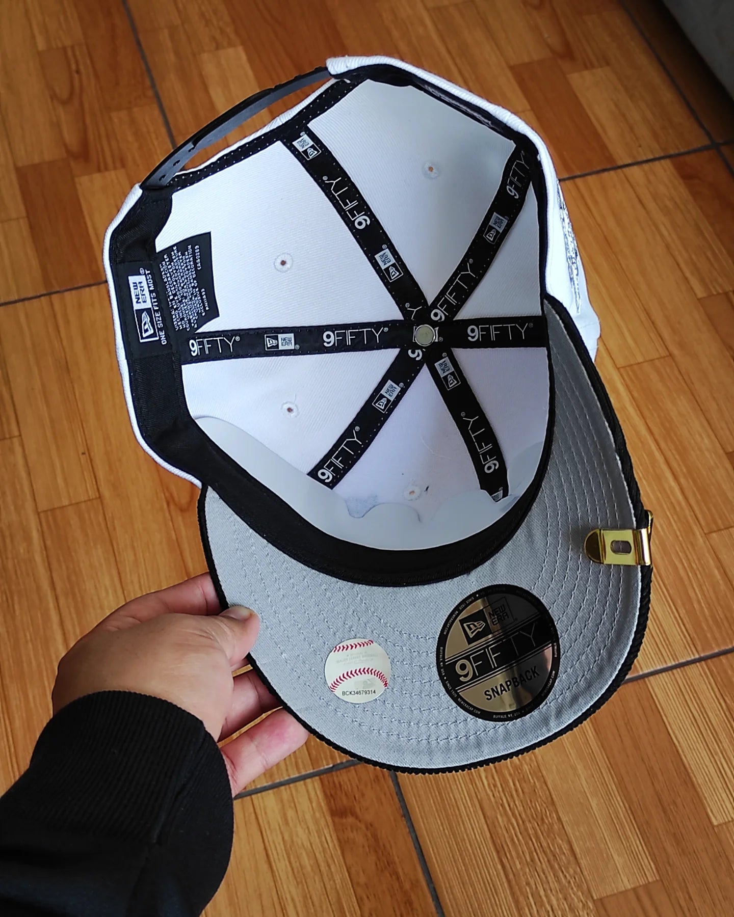 New Era las Los Angeles Dodgers visera corduroy 🌴 two tone black and white 9 FIFTY Snapback