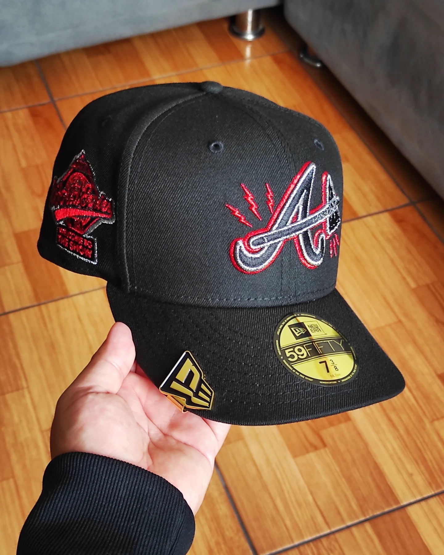 New Era Atlanta Braves World Series 1995 âš¡ Black Edition 59Fifty Fitted Hat