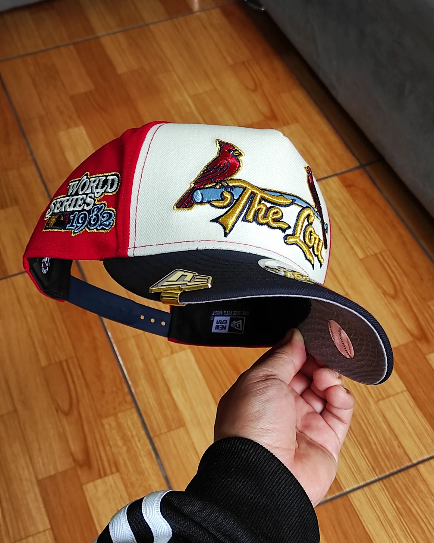 Red St. Louis Cardinals Navy 1982 World Series ñ New Era 9Fifty A-Frame Snapback