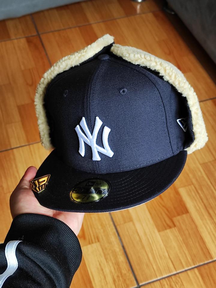 New York Yankees 96 World Series Dogear New Era 59Fifty Fitted - Navy, White, Gray