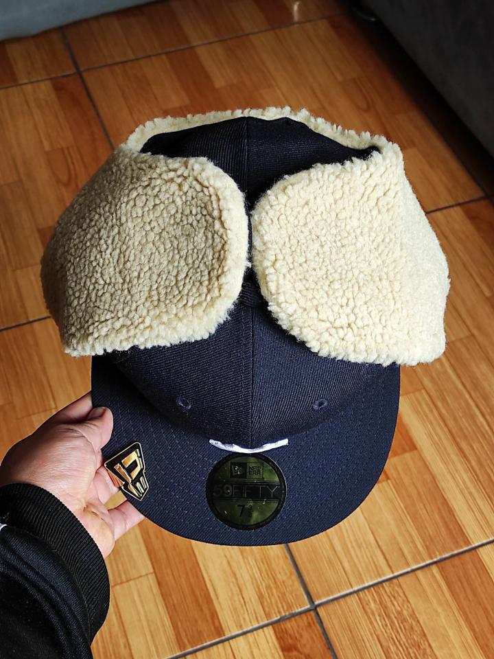 New York Yankees 96 World Series Dogear New Era 59Fifty Fitted - Navy, White, Gray