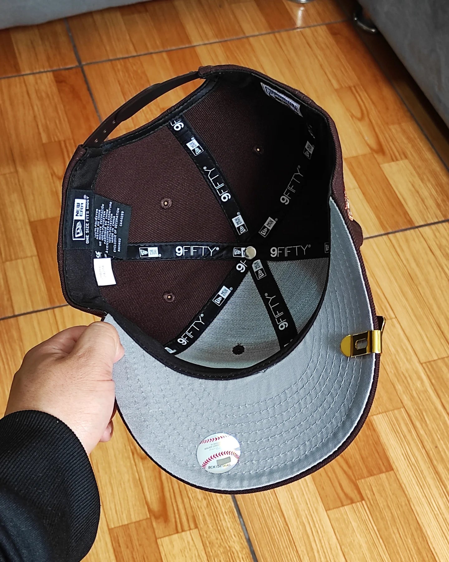 New Era Los Angeles Angels marrón oscuro Bottom 50th Anniversary Side Patch 9Fifty New Era Snapback