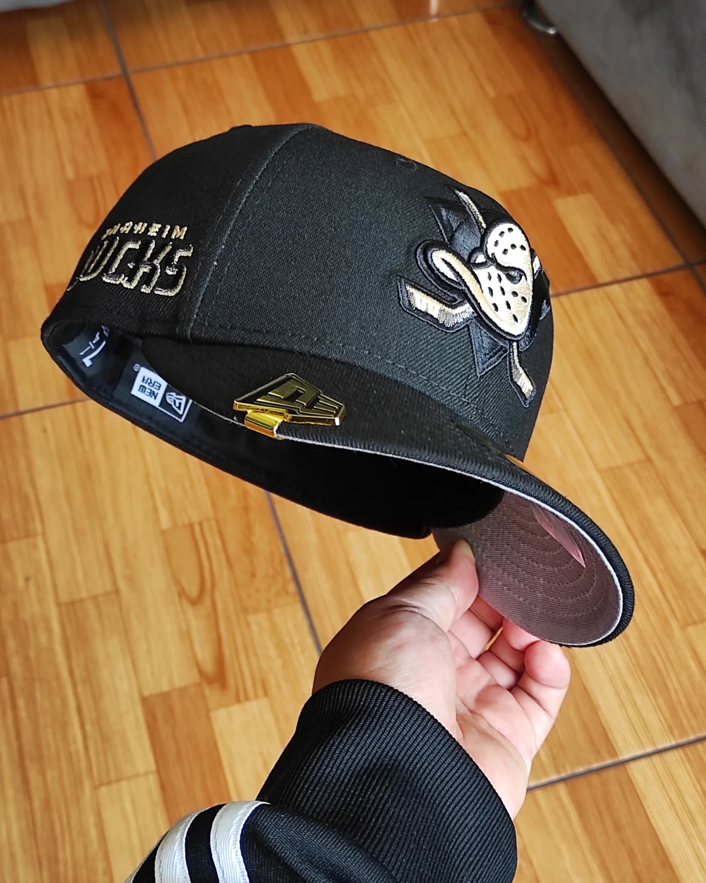 New Era Anaheim Ducks Blackout Prime Edition 59Fifty Fitted Hat