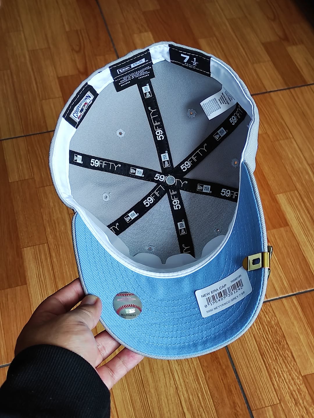 New era New York Yankees World Series 00 gray/ sky 59FIFTY