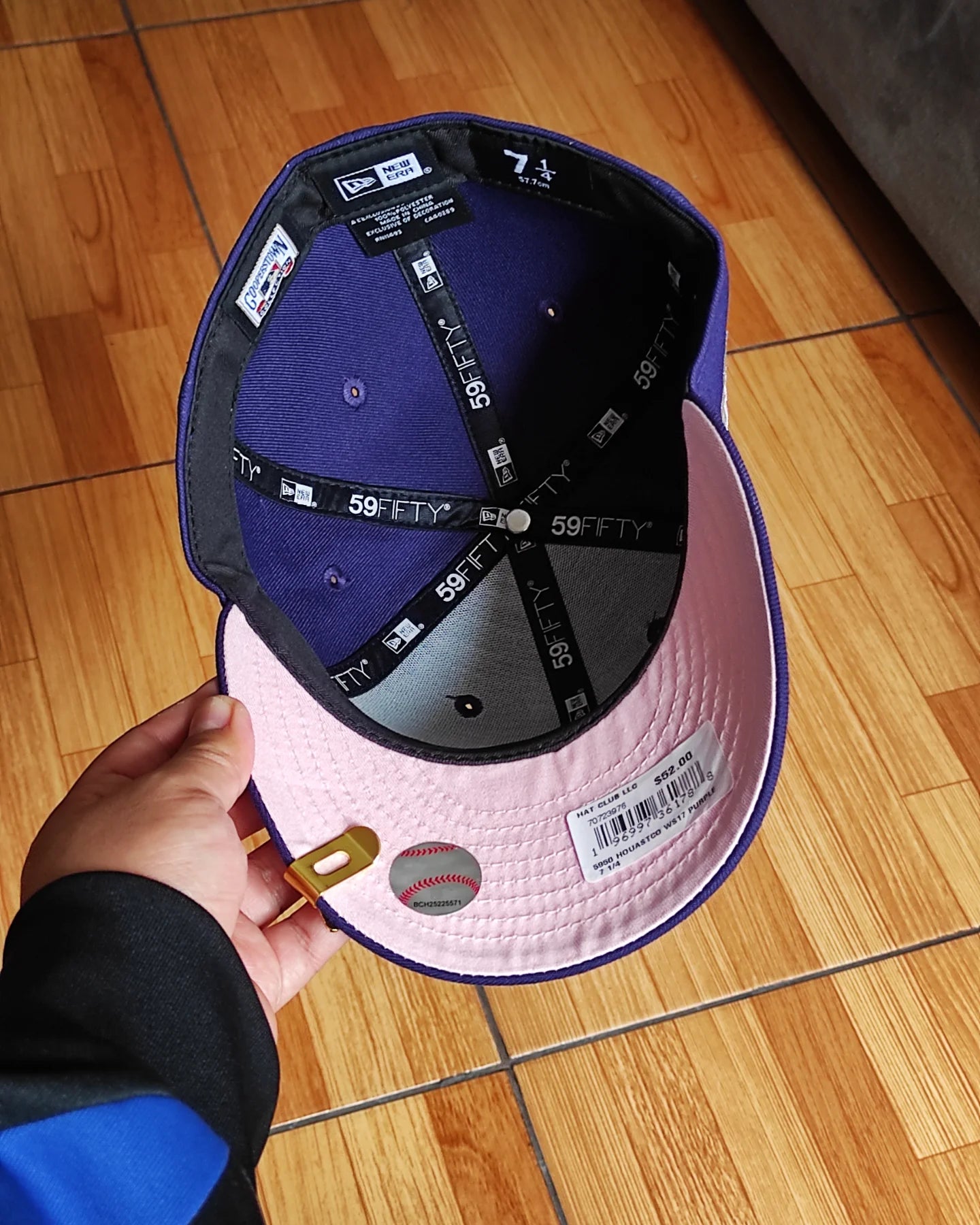 New Era Houston Astros World series 2017 morado/pink 🟣🌸-59 Fifty fitted