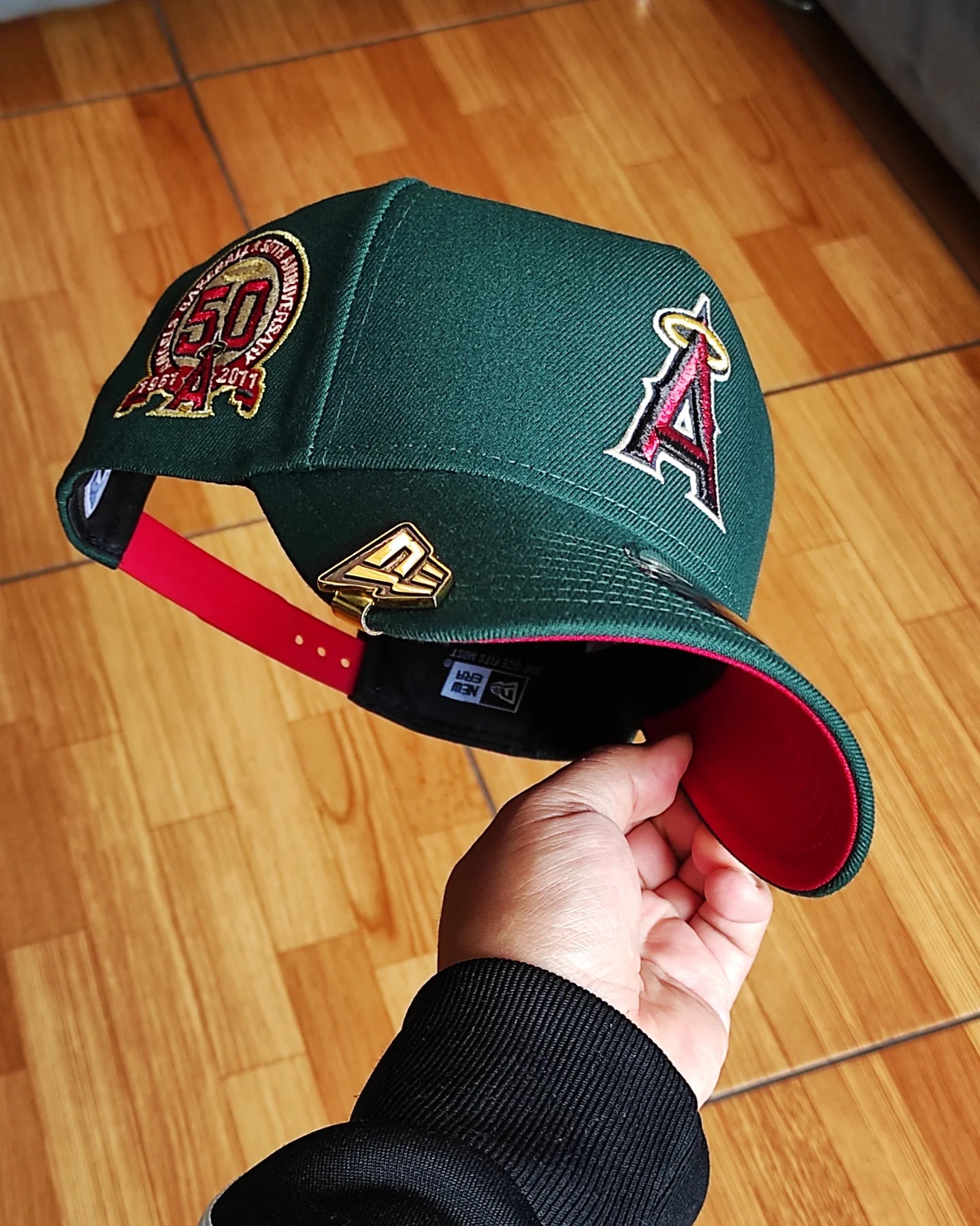 New Era Anaheim Angels 50th aniversario dark green 9FORTY A-FRAME SNAPBACK